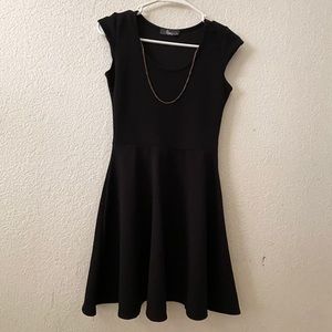 Simple Black Dress w/ Necklace attached
